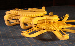 橡胶带齿轮结构